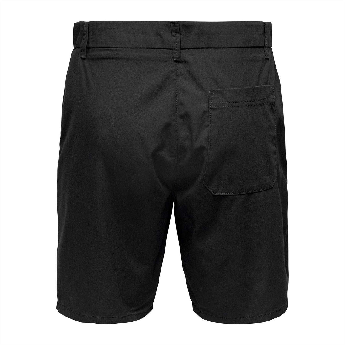Jet Black - Back - Only and Sons Mens Chino Shorts