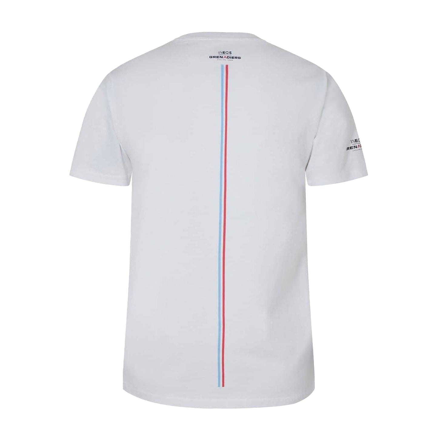 Brilliant White - Back - Castore Mens Grenadiers Tour Logo Regular T-Shirt