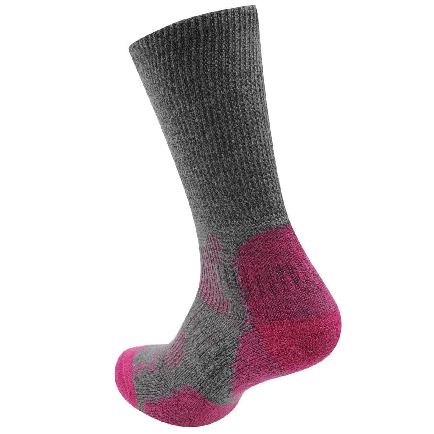 Grey-Fuchsia - Back - Karrimor Womens-Ladies Socks (Pack of 1)