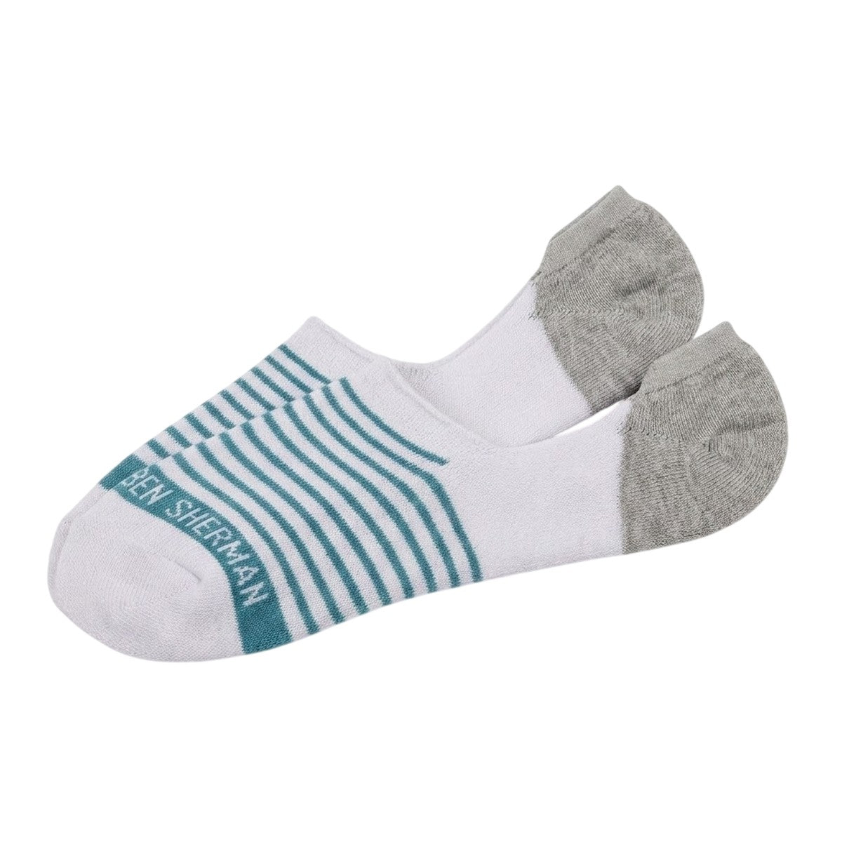 White - Back - Ben Sherman Mens Cotton Blend Liner Socks (Pack of 3)