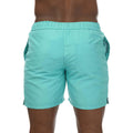 Green - Back - Farah Mens Plain Swim Shorts