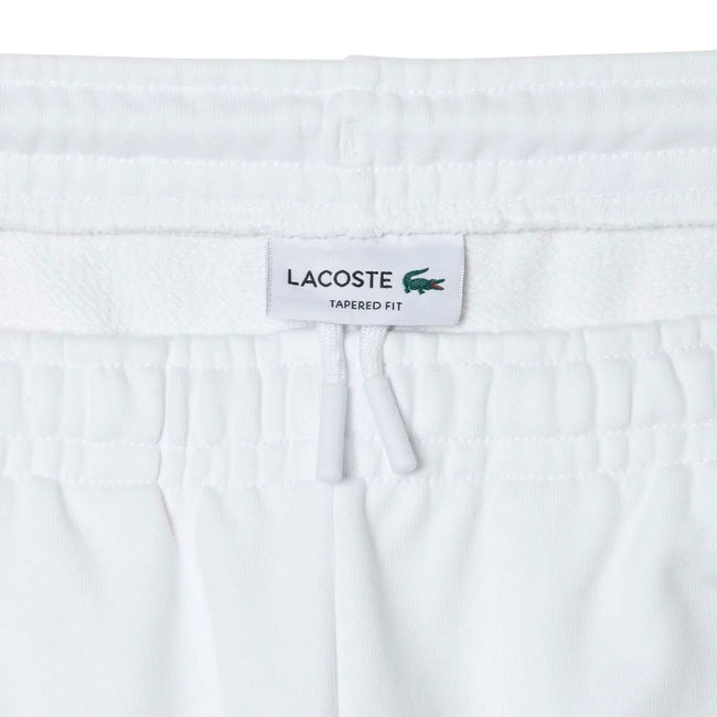 White-Blue - Side - Lacoste Mens Colour Block Jogging Bottoms