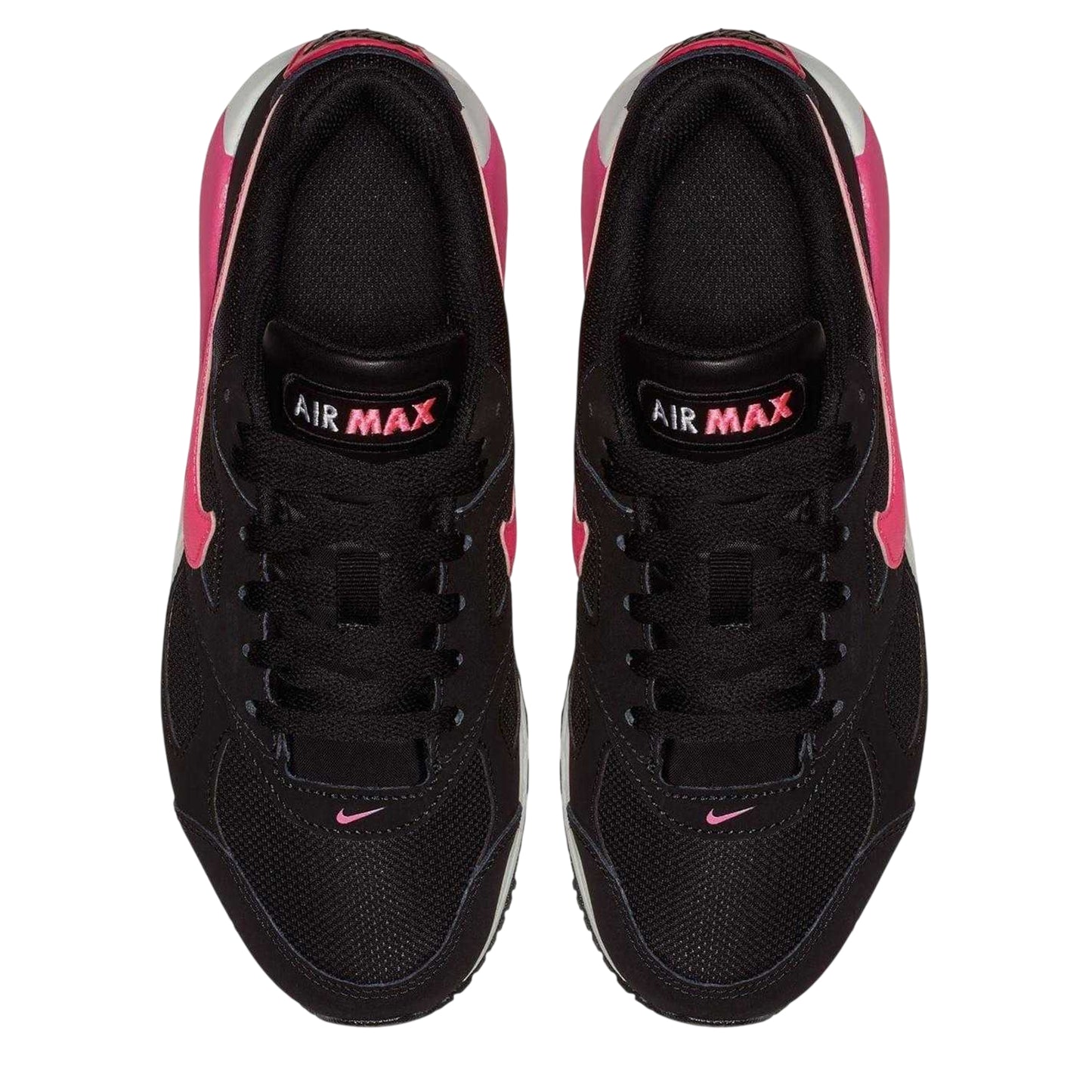 Black-Pink - Pack Shot - Nike Girls Air Max Ivo Leather Trainers