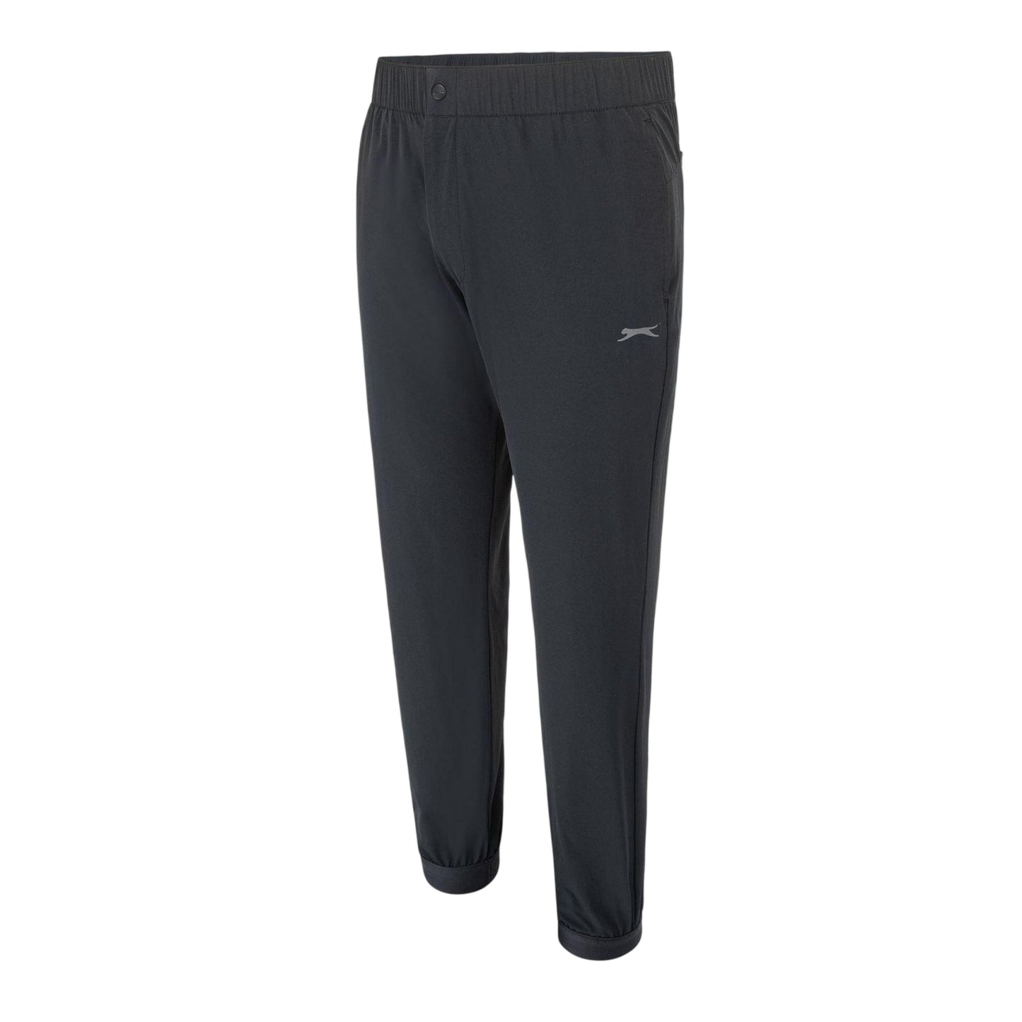 Black - Side - Slazenger Mens Nylon Joggers