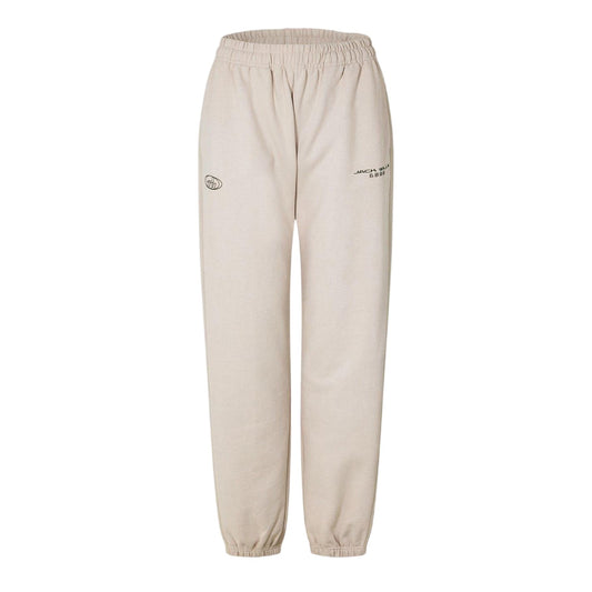Stone - Front - Jack Wills Womens-Ladies Cotton Oversized Joggers