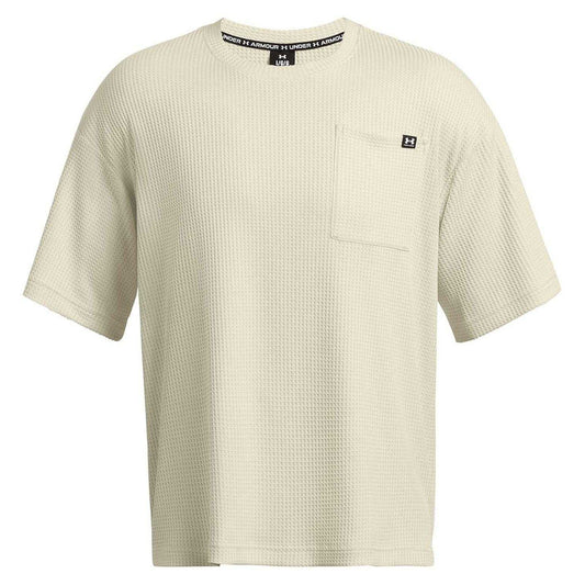 White - Front - Under Armour Mens Rival Waffle T-Shirt