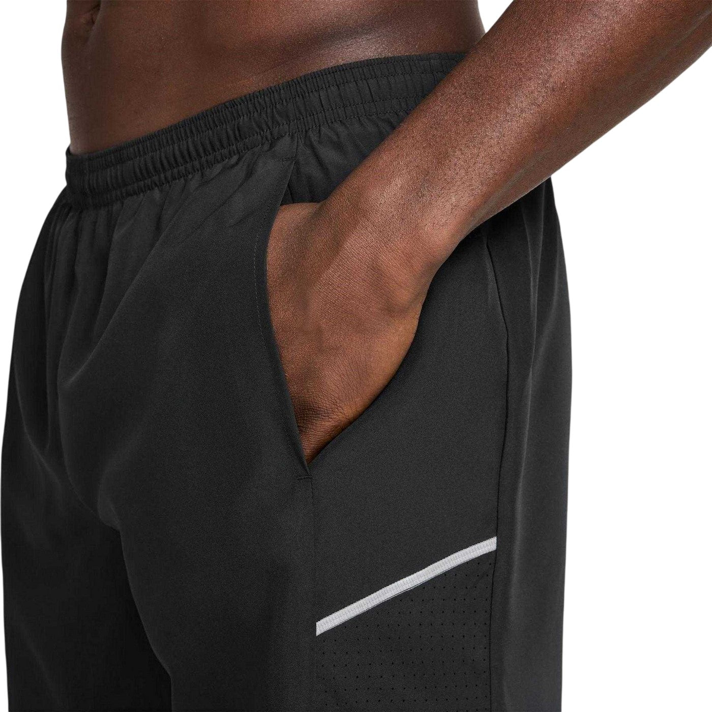 Black - Lifestyle - Nike Mens Miler 2 in 1 Running Shorts