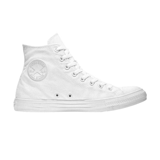 White - Front - Converse Womens-Ladies All Star Canvas High Top Trainers