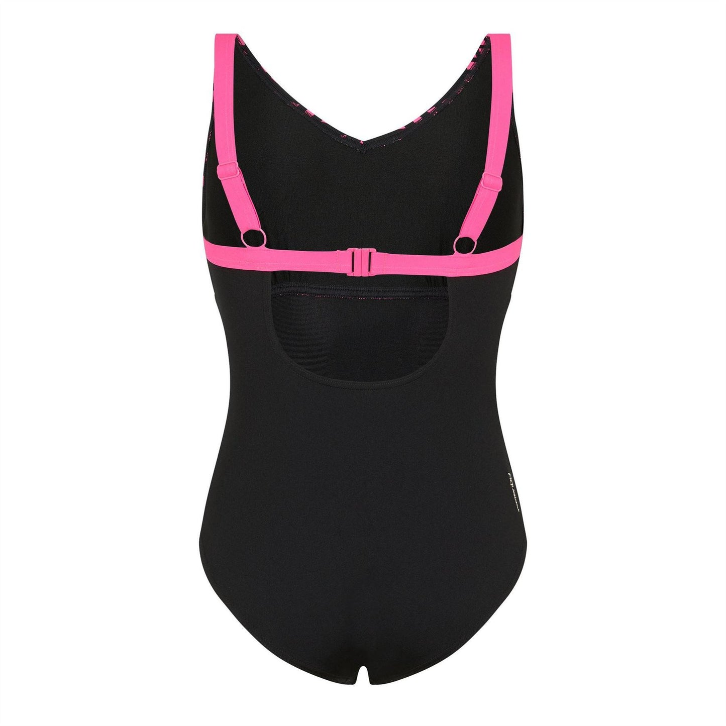 Black - Back - Zoggs Womens-Ladies Clip One Piece Swimsuit