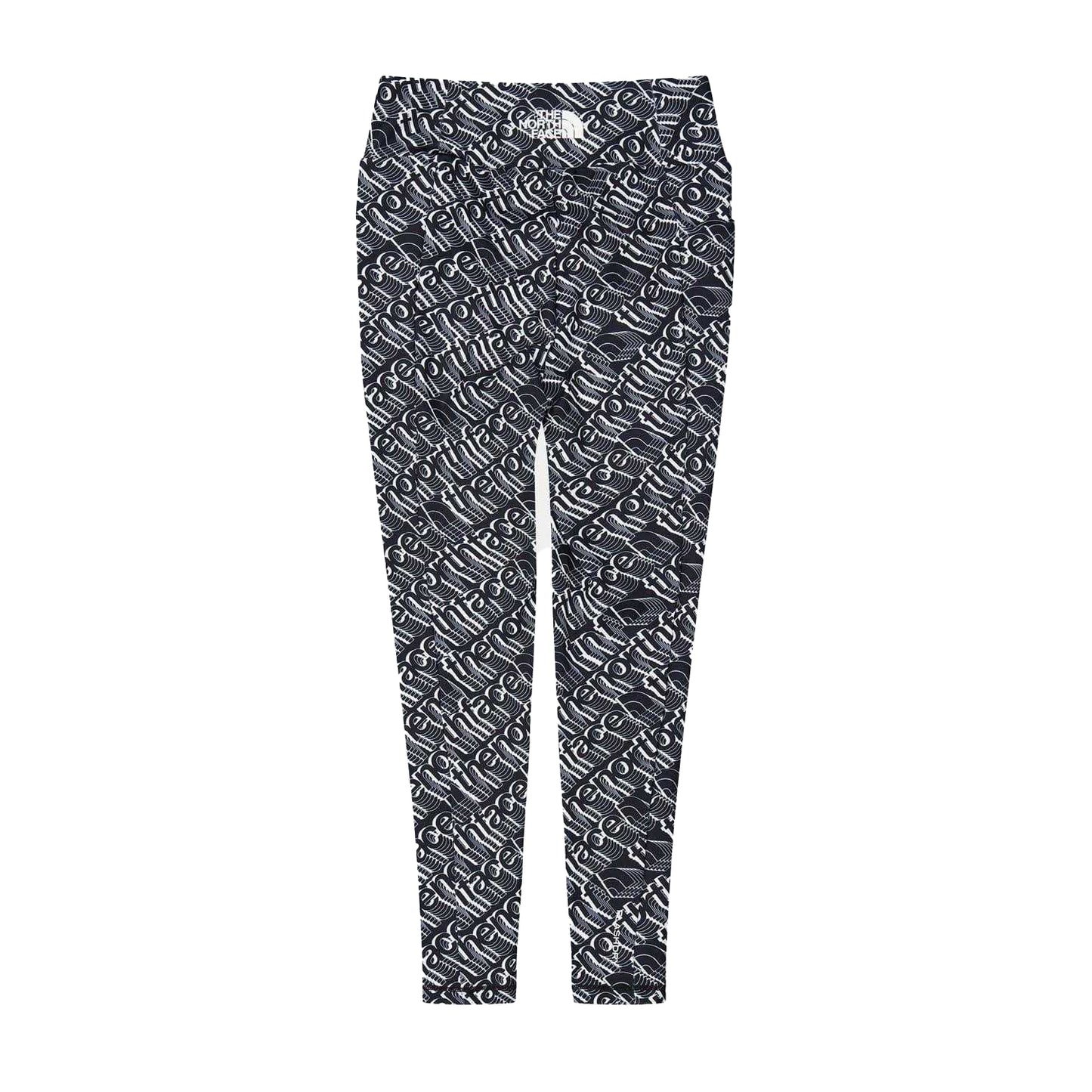 Black - Back - The North Face Womens-Ladies All Over Logo High Rise Leggings
