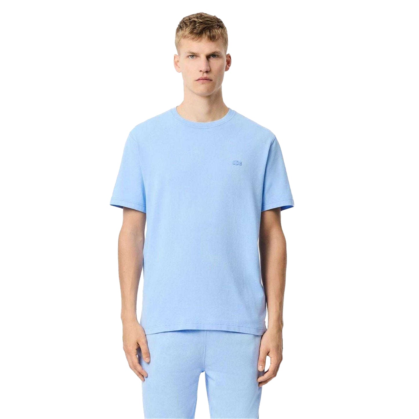 Light Blue - Pack Shot - Lacoste Unisex Adult Heavy Cotton T-Shirt