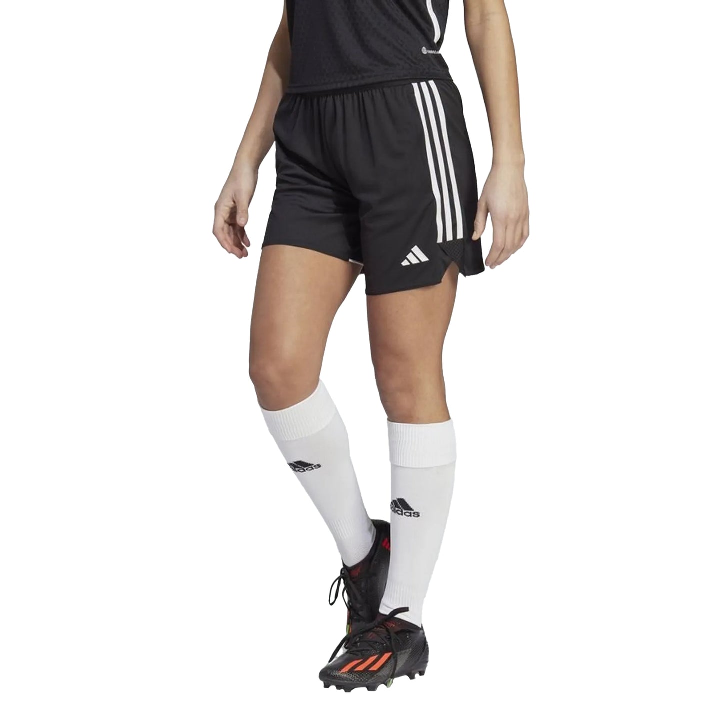 Black - Side - Adidas Womens-Ladies Tiro 23 Football Shorts