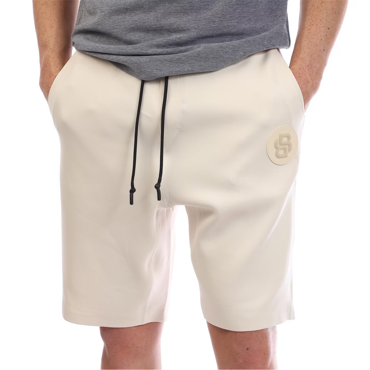 White - Lifestyle - Boss Mens Headlo Sweat Shorts