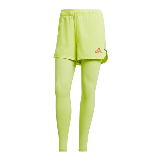 Solar Yellow - Front - Adidas Womens-Ladies Tiro 24 Fitted Leggings
