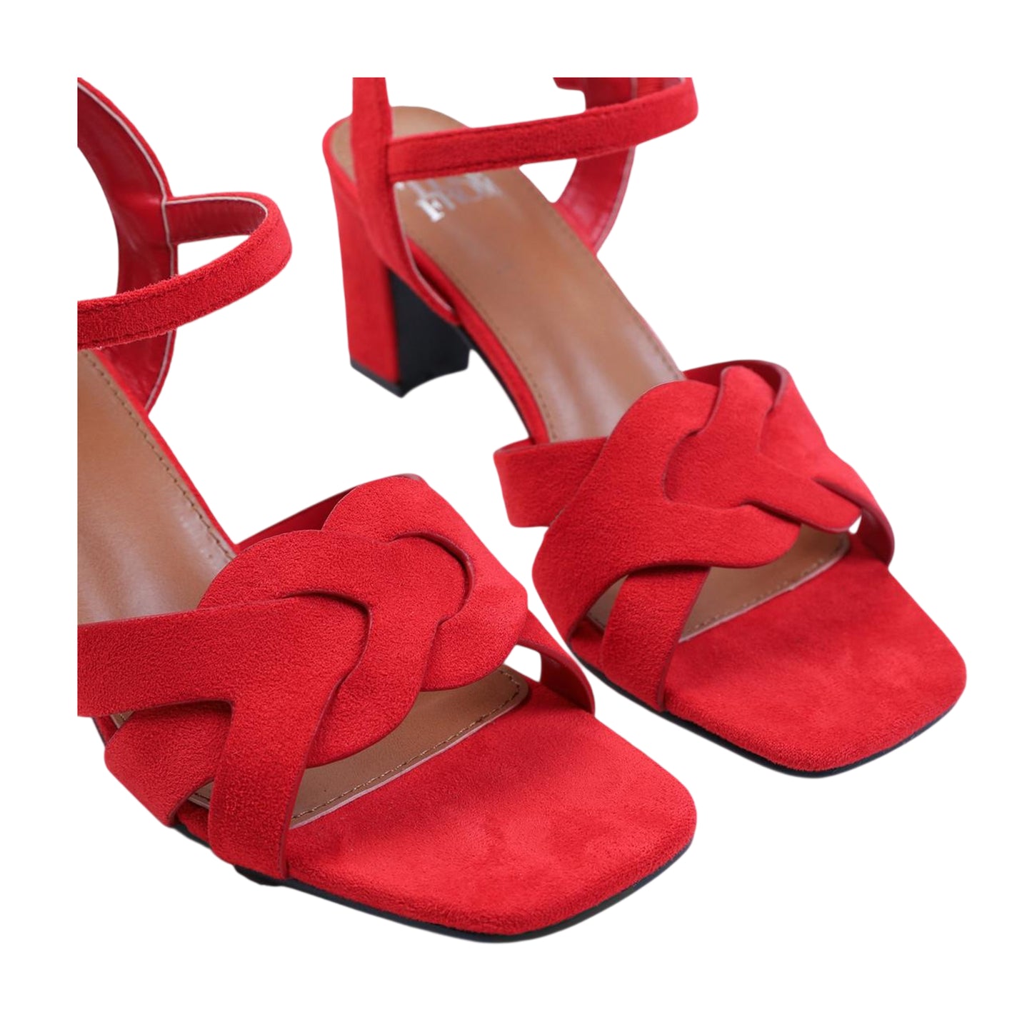 Red - Back - Where´s That From Womens-Ladies Elspth Faux Suede High Heels