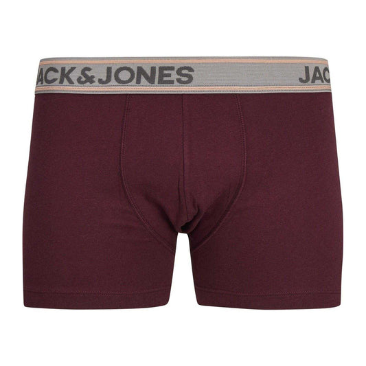 Tawny Port - Front - Jack And Jones Mens Jacsuper Basic Boxer Shorts