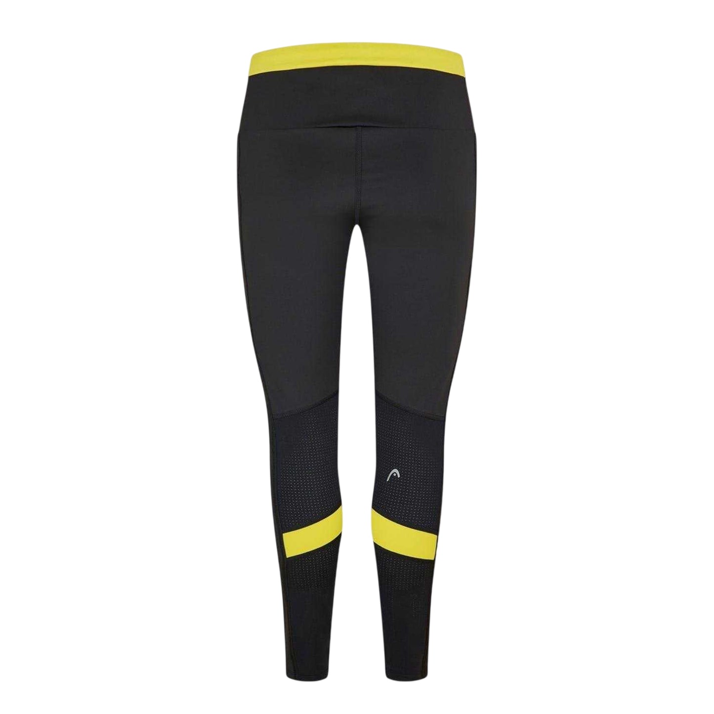 Blue - Back - Head Womens-Ladies Colour Block Pocket Mid Rise Leggings