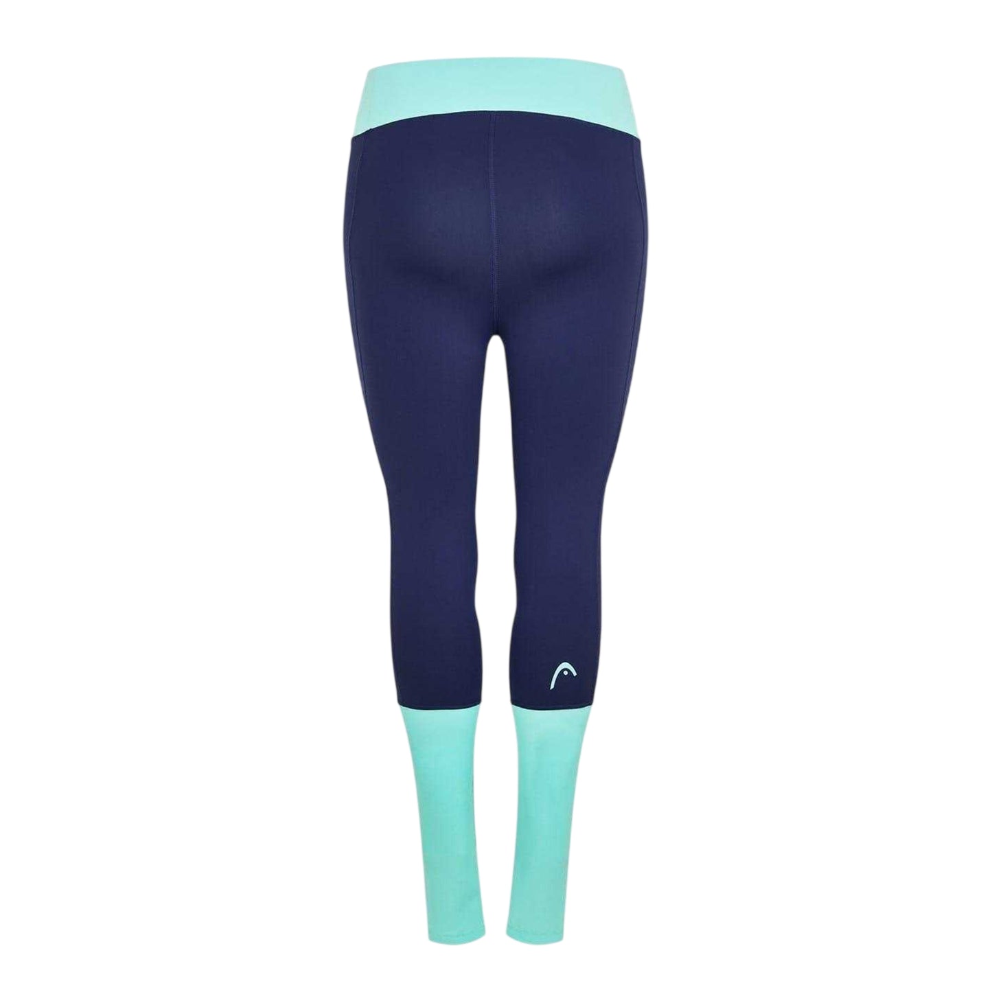 Blue - Back - Head Womens-Ladies Colour Block Shape & Lift Leggings