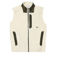 Cream - Front - Lacoste Mens Sherpa Fleece Gilet