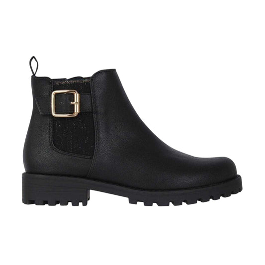 Black - Front - Miso Girls Cojito Buckle Detail Boots