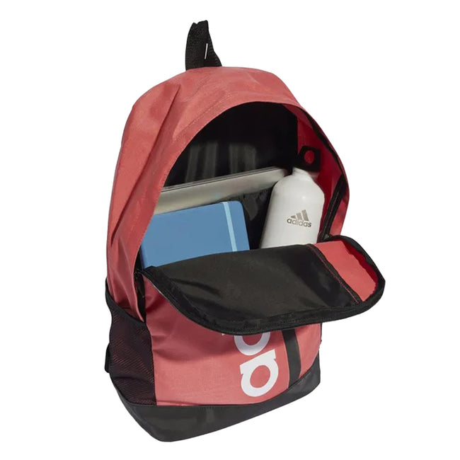 Pink - Side - Adidas Essentials Linear Backpack