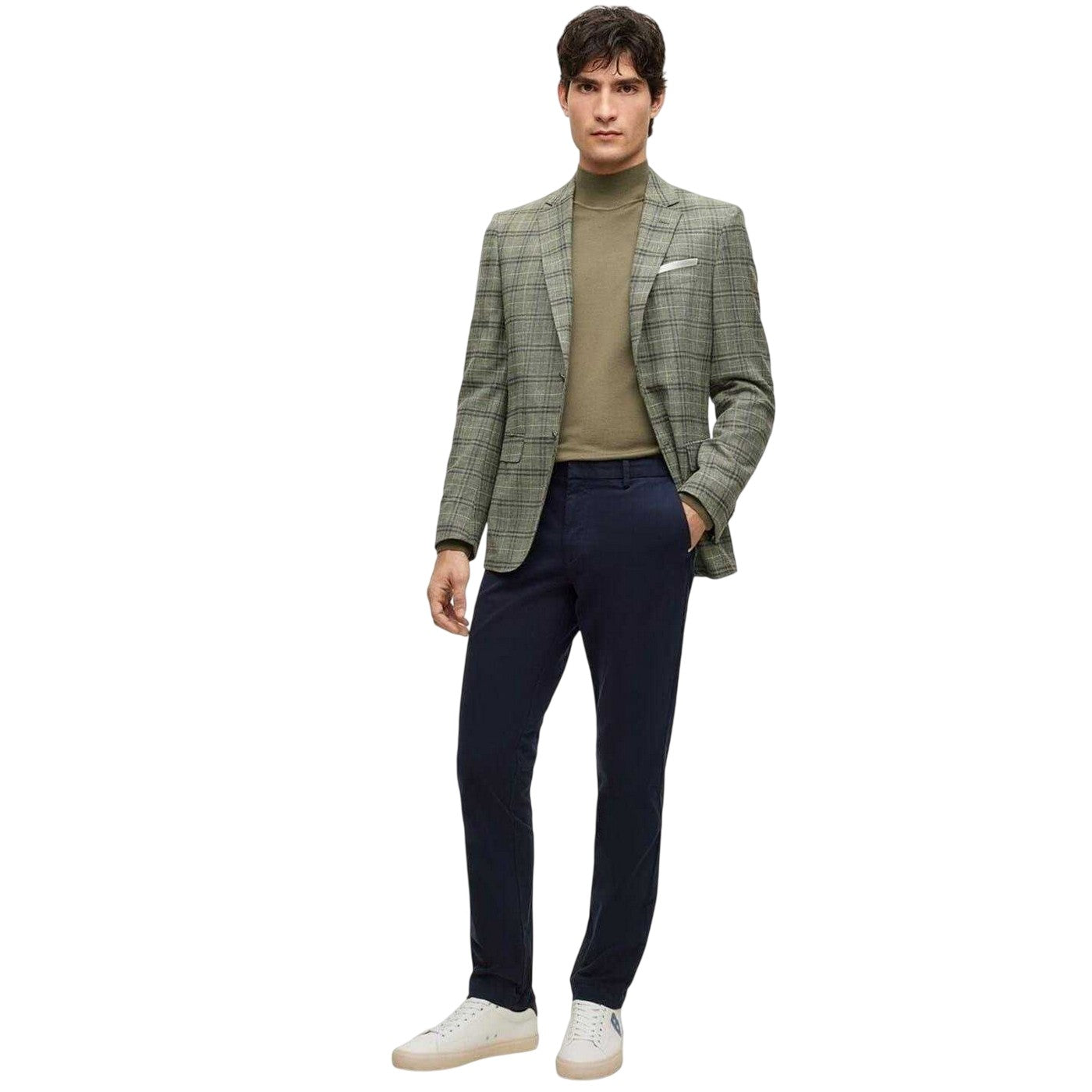 Dark Blue - Pack Shot - Hugo Boss Mens Kaiton Slim Chinos