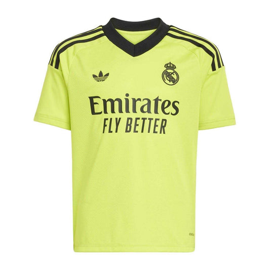 Solar Yellow - Front - Adidas Childrens-Kids Real Madrid CF Football Jersey