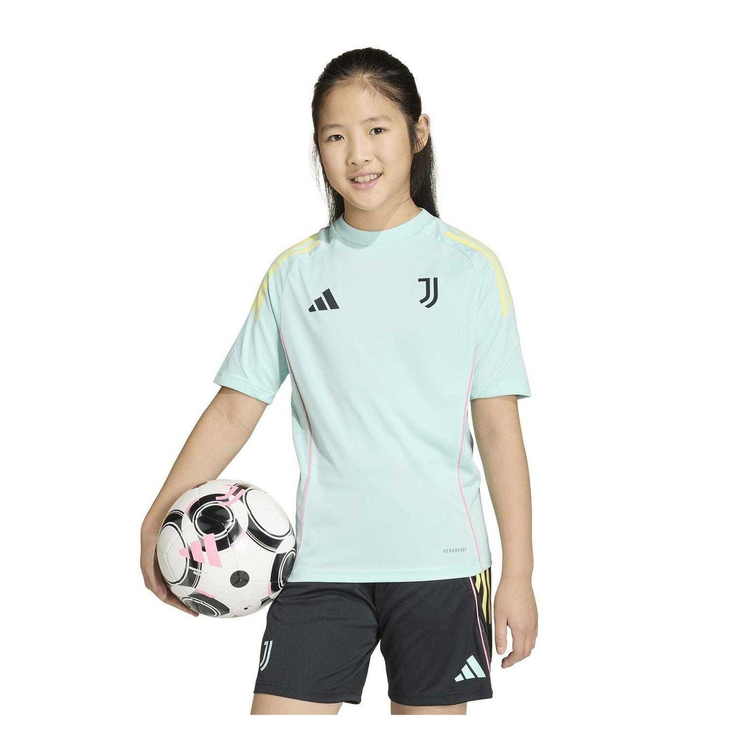 Blue-Black - Side - Adidas Childrens-Kids Juventus Training Shirt