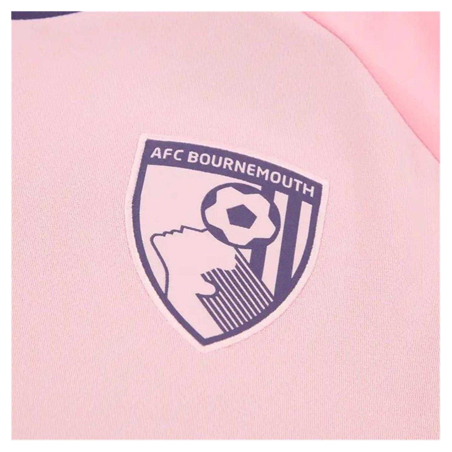 Pink - Side - AFC Bournemouth Unisex Adult Raglan Jersey