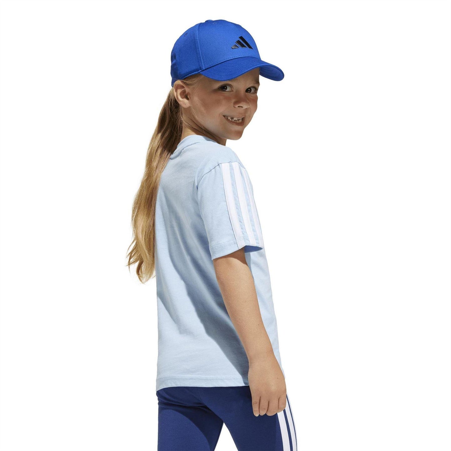 Glow Blue - Pack Shot - Adidas Childrens-Kids Essentials T-Shirt