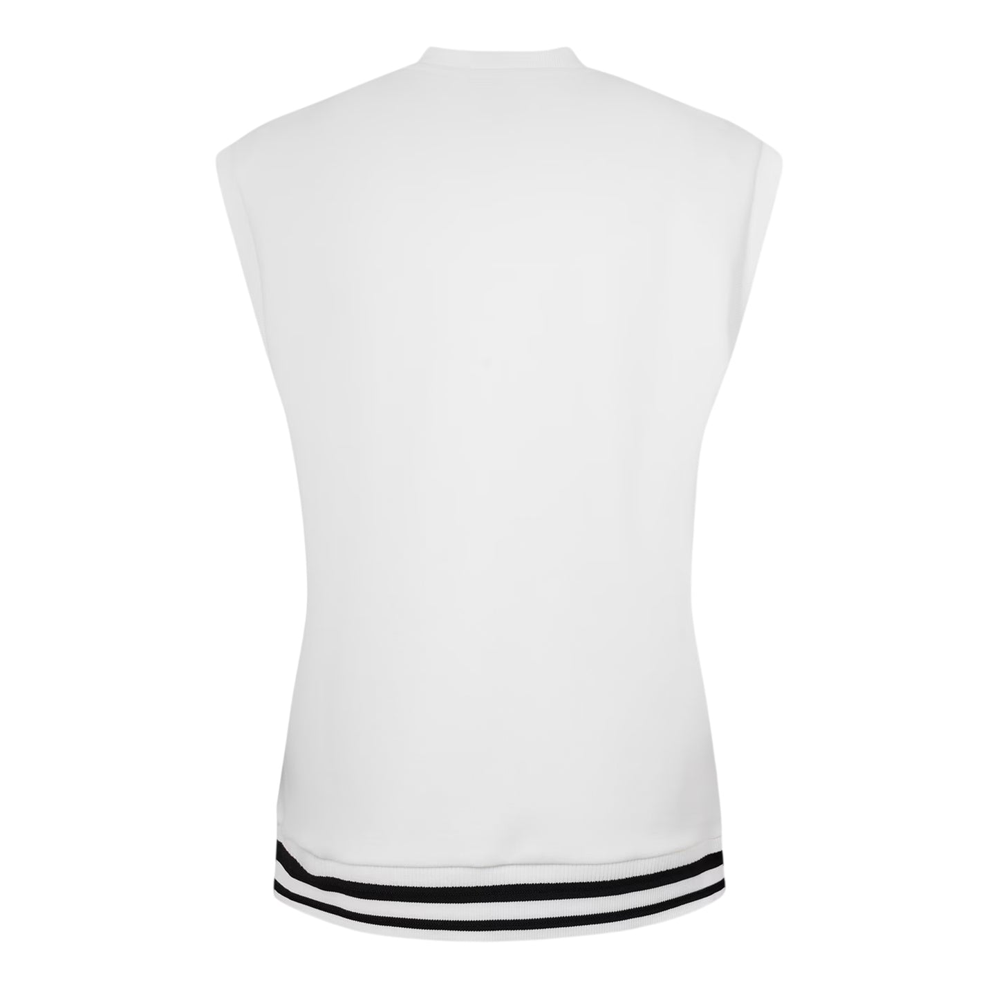 White - Back - Boss Mens Heritage V Neck Vest Top