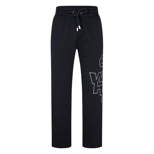 Black-White - Front - Off White Unisex Adult Arrow Regular Sweatpants