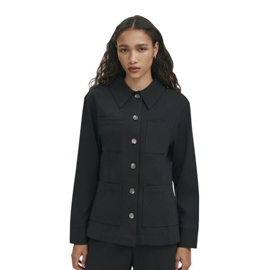 Black - Front - Finery Womens-Ladies Agness Overshirt