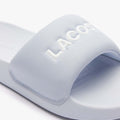 Blue - Close up - Lacoste Womens-Ladies Serve 1.0 Sliders