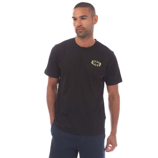 Black - Front - Nicce Mens Tanetta Cotton Regular T-Shirt