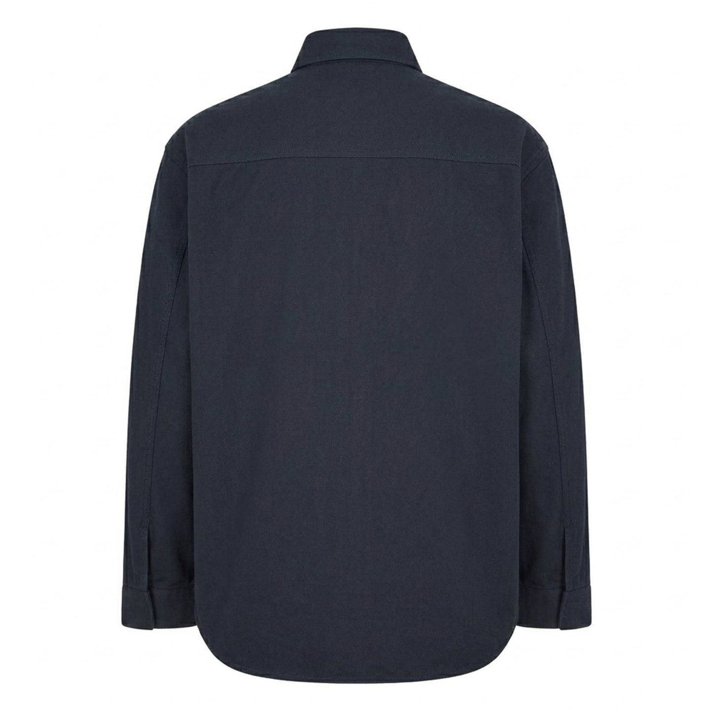Midnight Blue - Back - Lyle & Scott Mens Brushed Overshirt