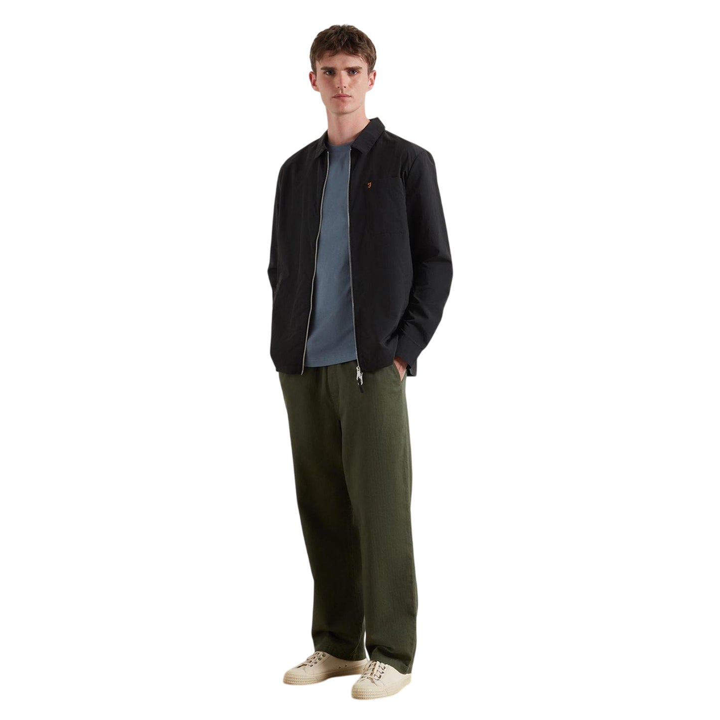 Black - Lifestyle - Farah Mens Overshirt