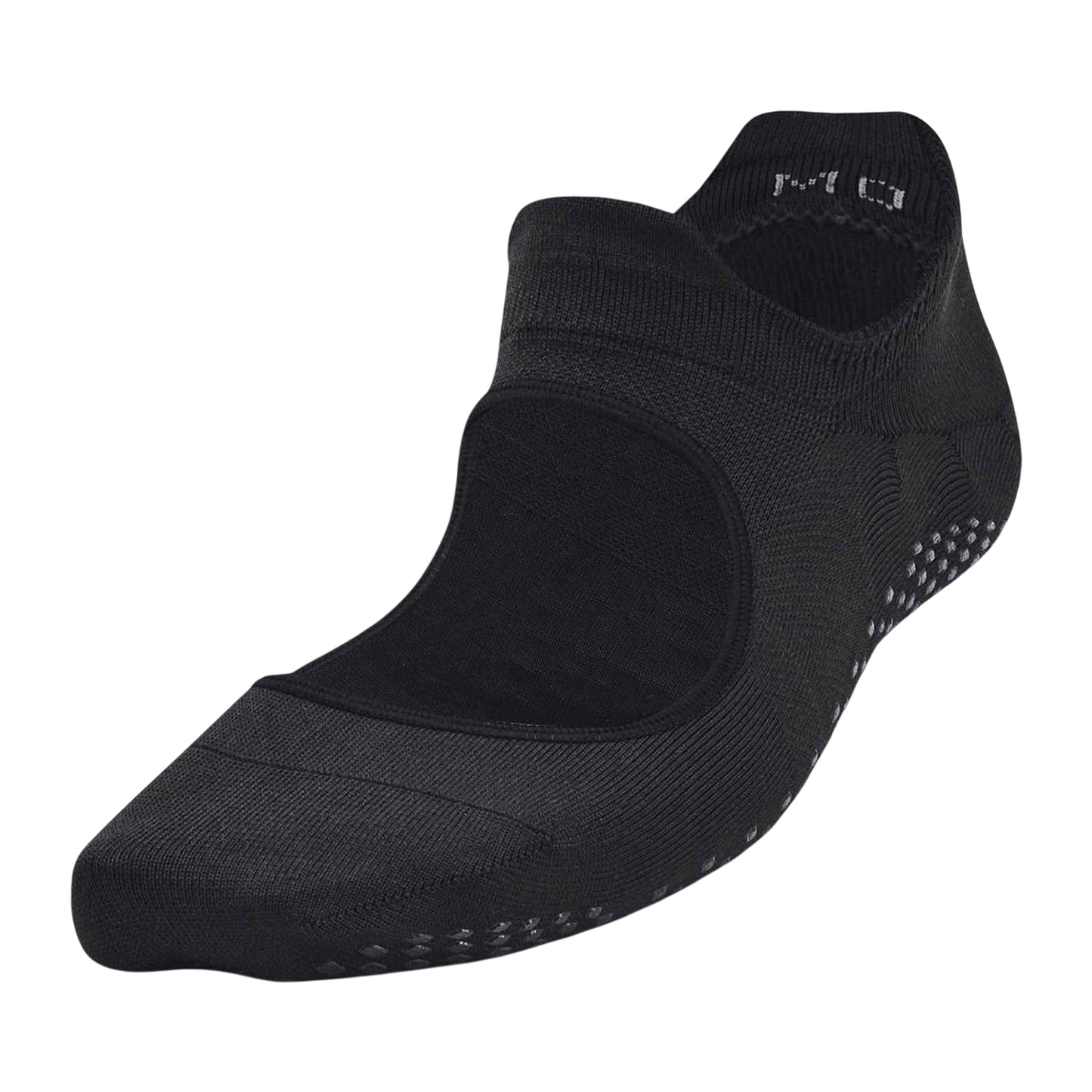 Black - Side - Under Armour Womens-Ladies No-Show Socks (Pack of 2)