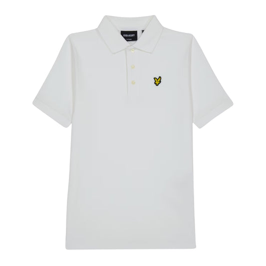 White - Front - Lyle & Scott Childrens-Kids Regular Polo Shirt