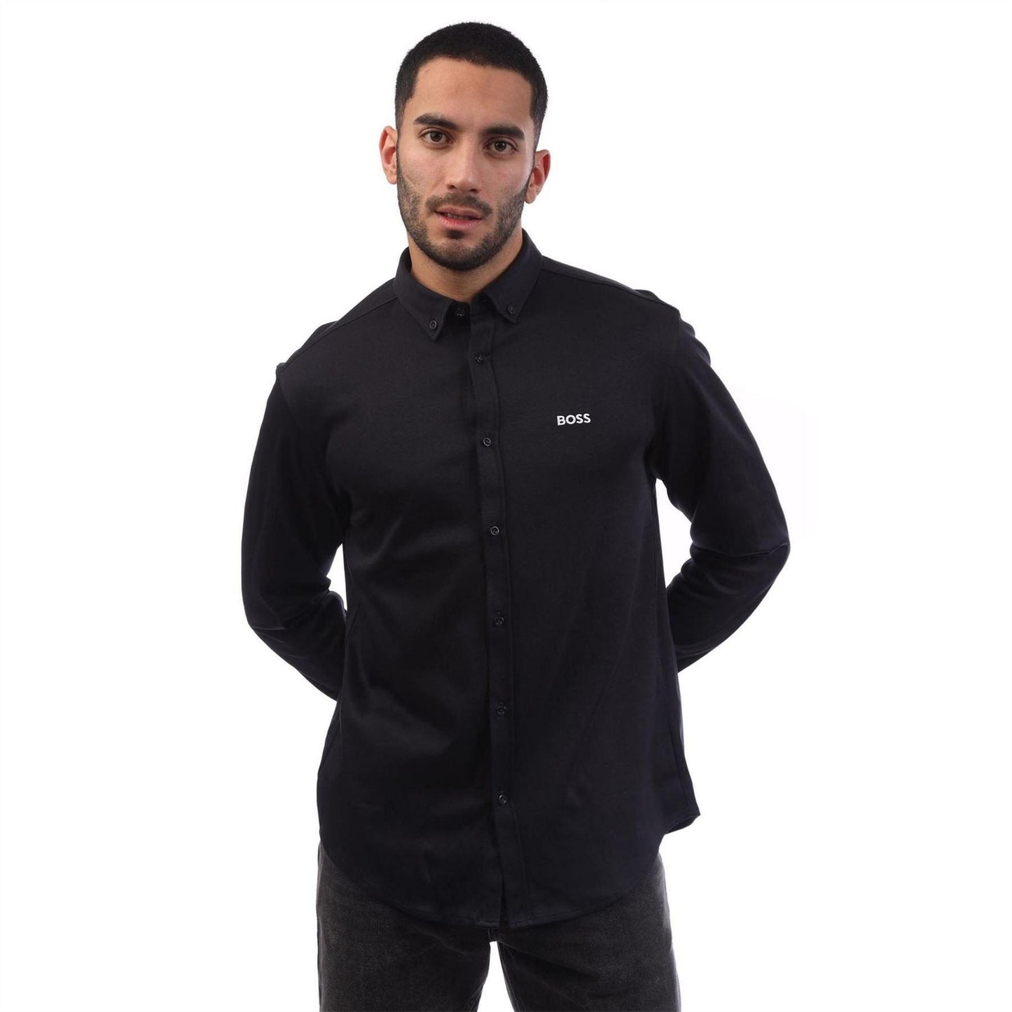 Dark Blue - Lifestyle - Boss Mens Motion Regular Shirt