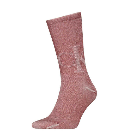 Red-White - Front - Calvin Klein Unisex Adult Monogram Crew Socks