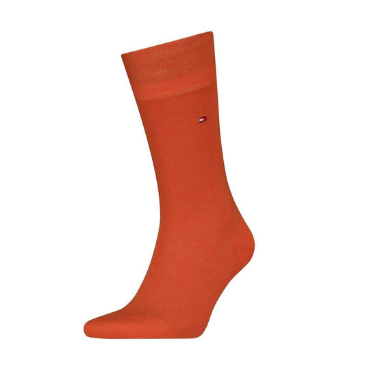Orange - Front - Tommy Hilfiger Mens Crew Socks