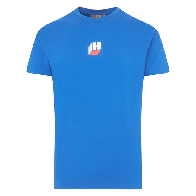 Blue - Front - Unlike Humans Mens Cube Logo T-Shirt
