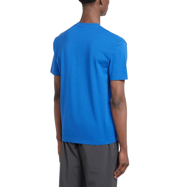 Blue - Back - Unlike Humans Mens Cube Logo T-Shirt