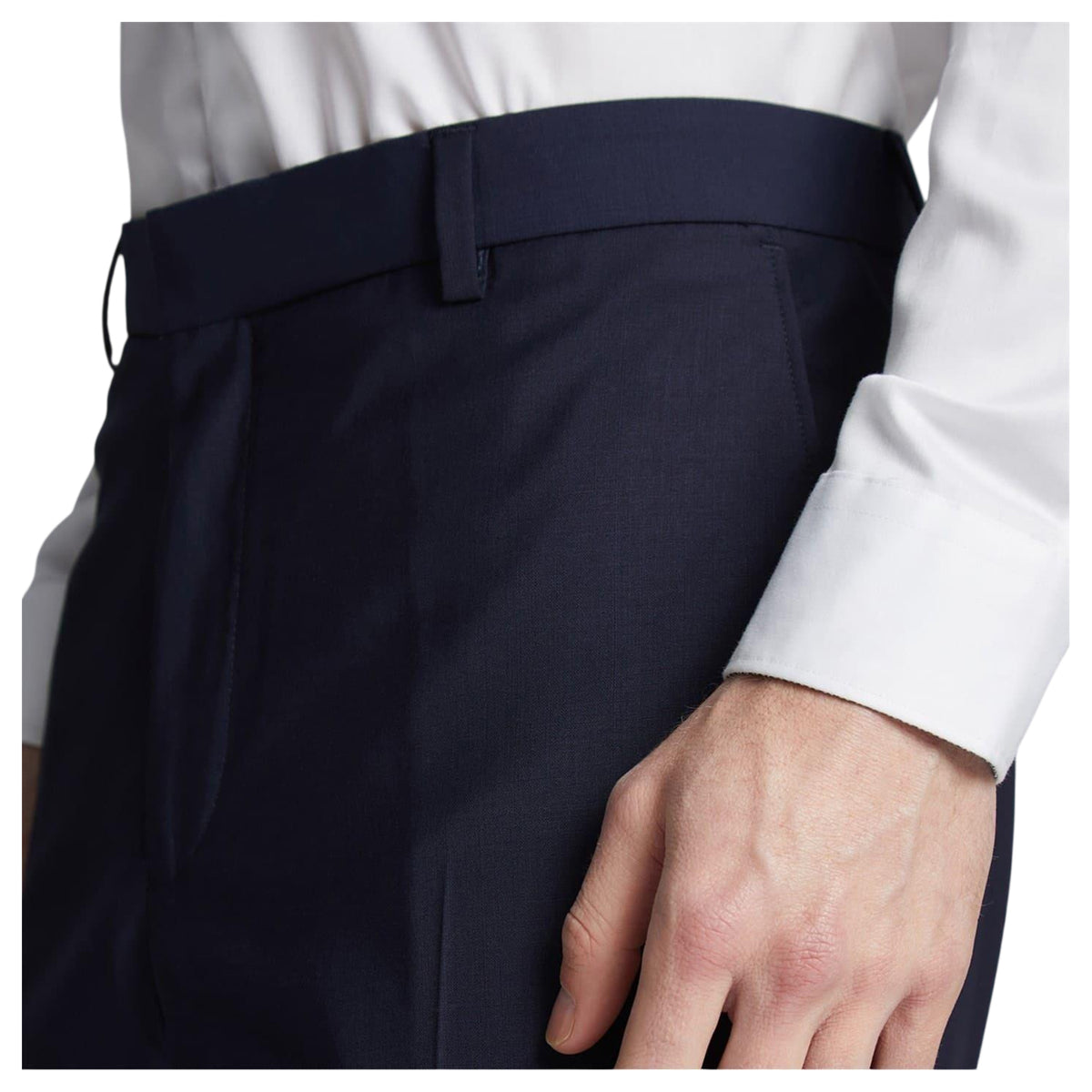 Navy - Back - Ted Baker Mens Panama Trousers