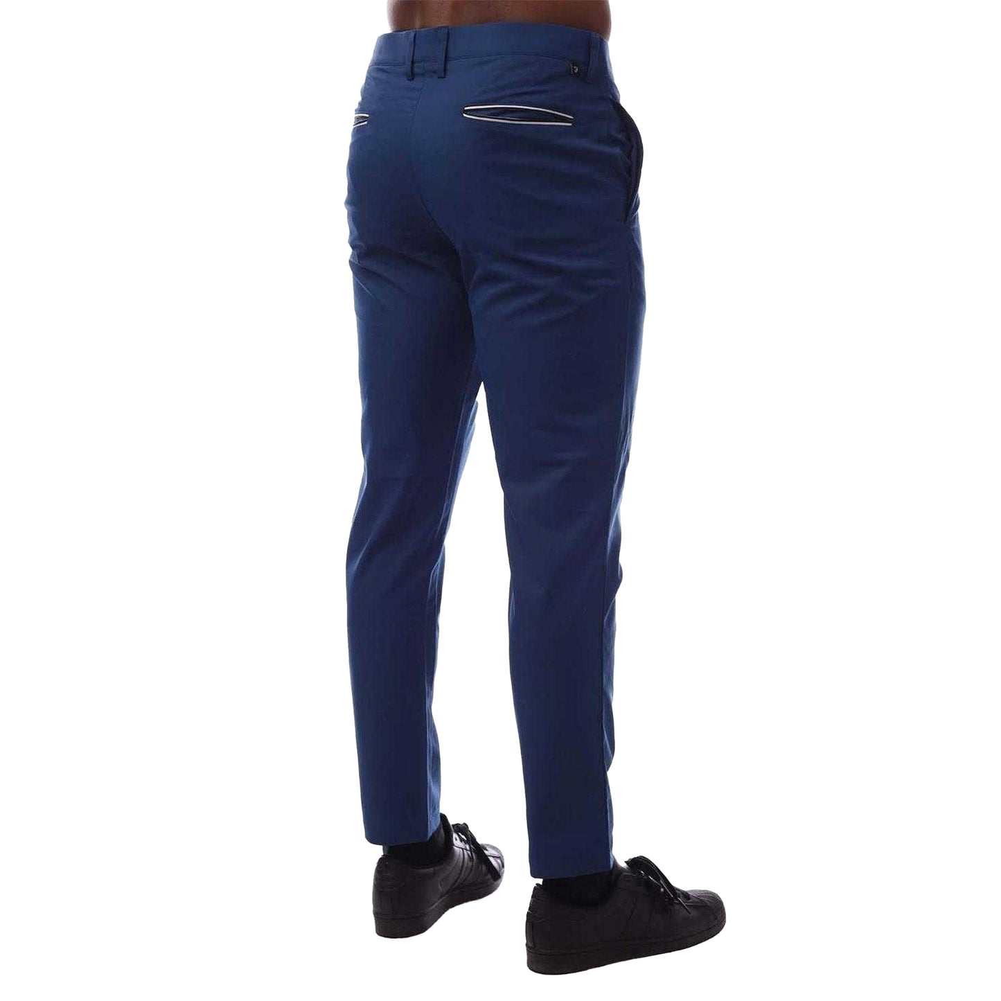 Blue - Back - Farah Mens Jonah Golf Trousers