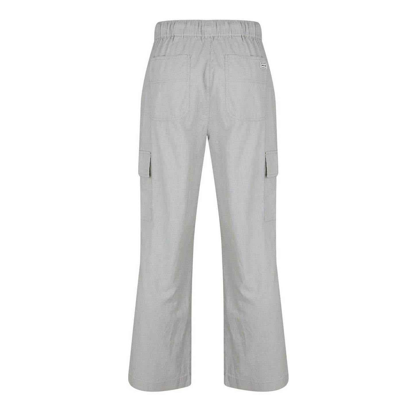 Putty - Back - Jack Wills Unisex Adult Linen Lightweight Relaxed Fit Cargo Trousers