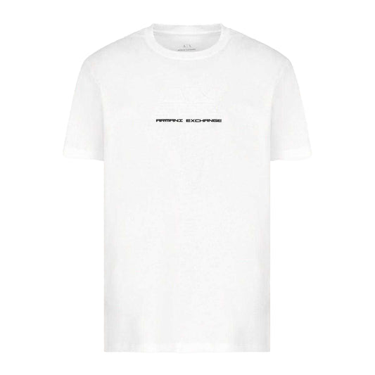 Off White - Front - Armani Exchange Mens Regular T-Shirt