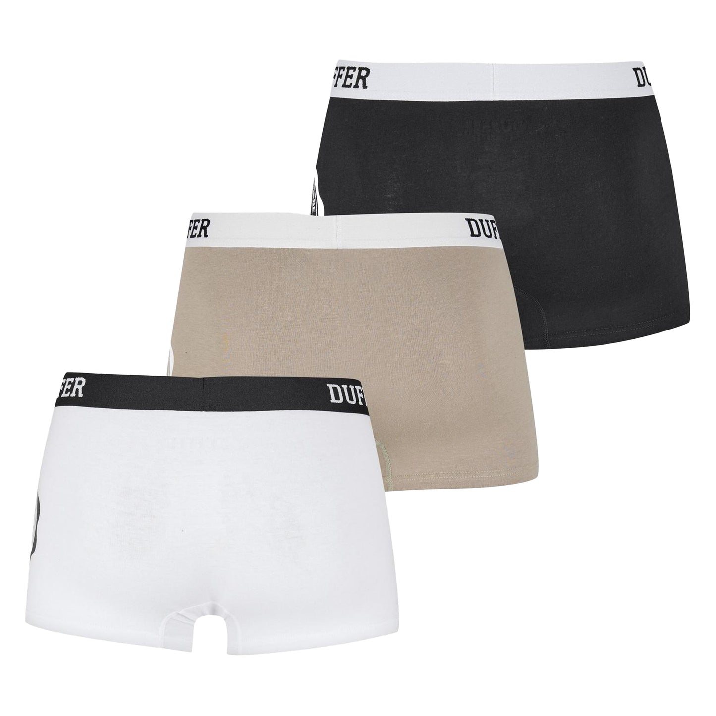 Multicoloured - Back - Duffer Mens Boxer Shorts (Pack of 3)
