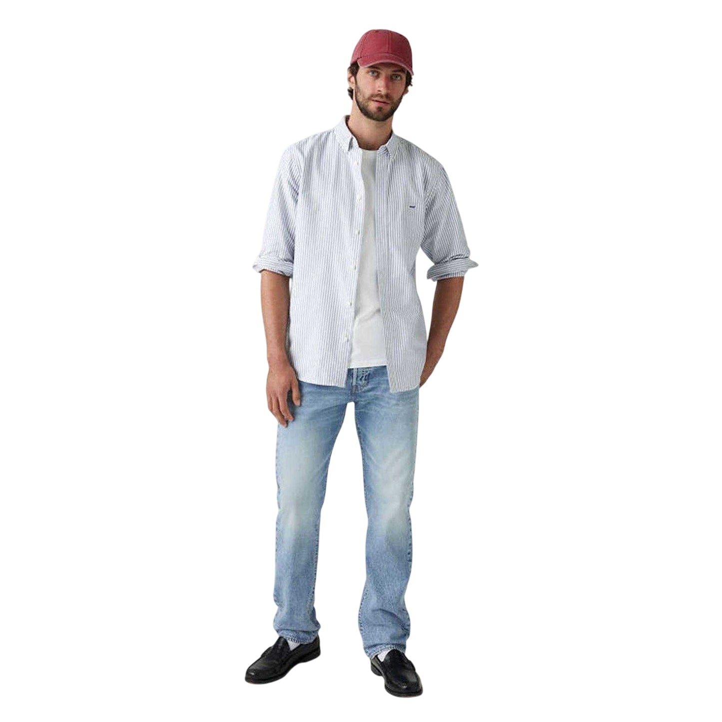 Blue - Lifestyle - Levis Mens 501 Original Low On Sleep Cotton Denim Straight Leg Jeans